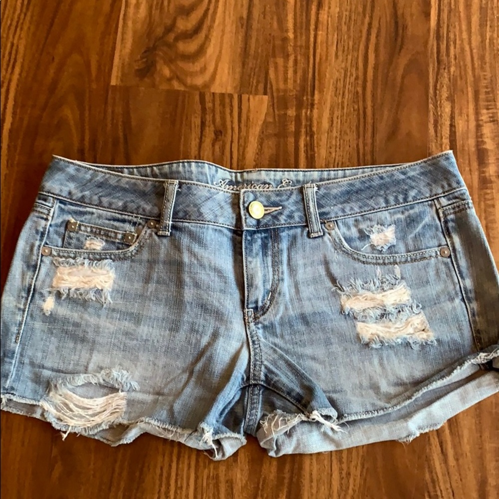 American Eagle Ripped Jean Shorts